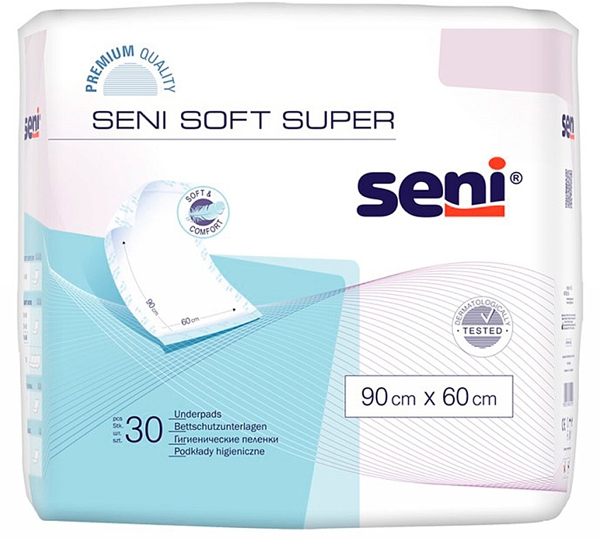 Hygienische Windeln 90x60 cm - Seni Soft Super  — Bild N1