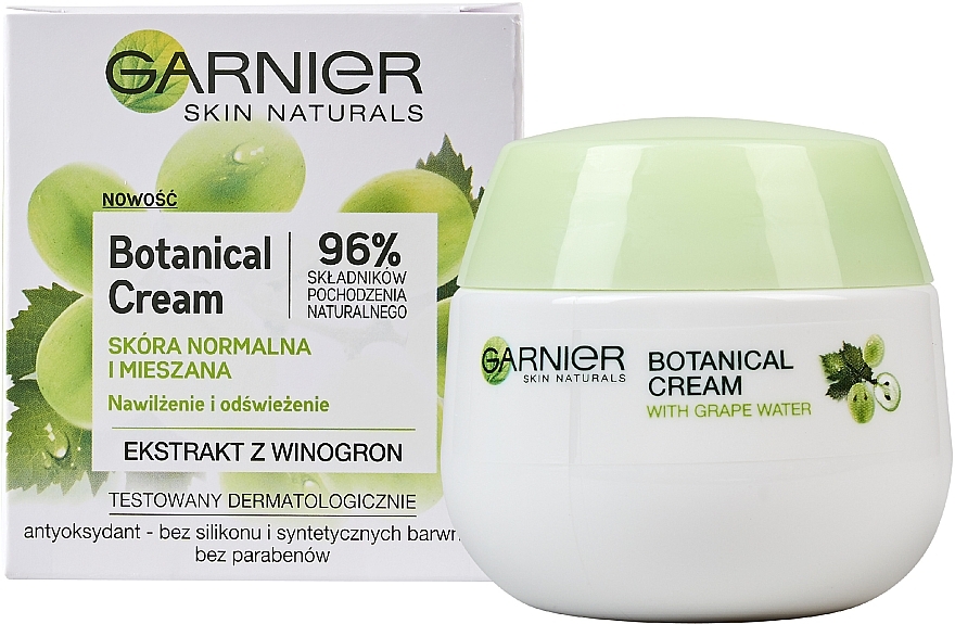 Feuchtigkeitsspendende Gesichtscreme mit Traubenextrakt - Garnier Skin Naturals Botanical Grape Extract — Bild N5