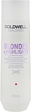Anti-Gelbstich Shampoo für blondes und gesträhntes Haar - Goldwell Dualsenses Blondes & Highlights Anti-Yellow Shampoo — Bild N2