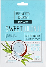 Düfte, Parfümerie und Kosmetik Tuchmaske für das Gesicht mit Kokosnuss - Beauty Derm Sweet Coconut Face Mask