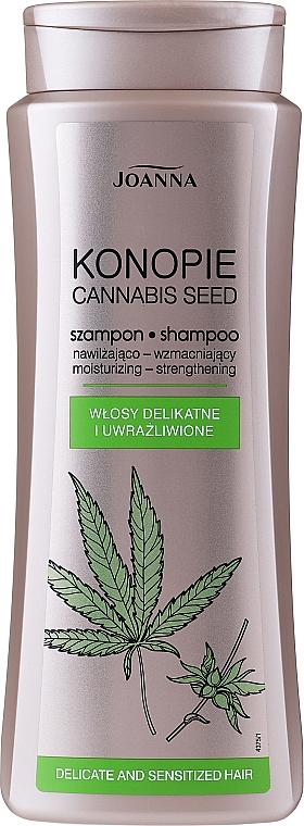 Feuchtigkeitsspendendes, kräftigendes Shampoo für feines, empfindliches Haar - Joanna Cannabis Seed