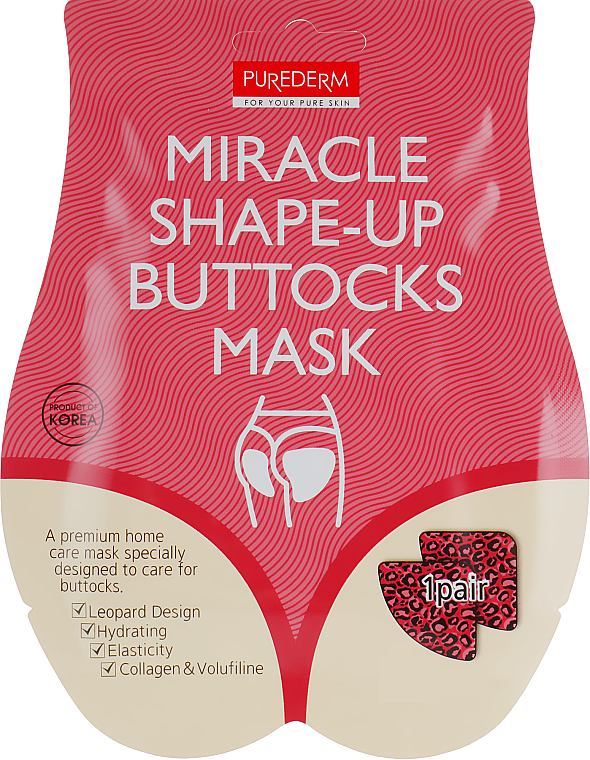 Intensiv straffende Gesäßmaske - Purederm Miracle Shape-Up Buttocks Mask — Bild N1