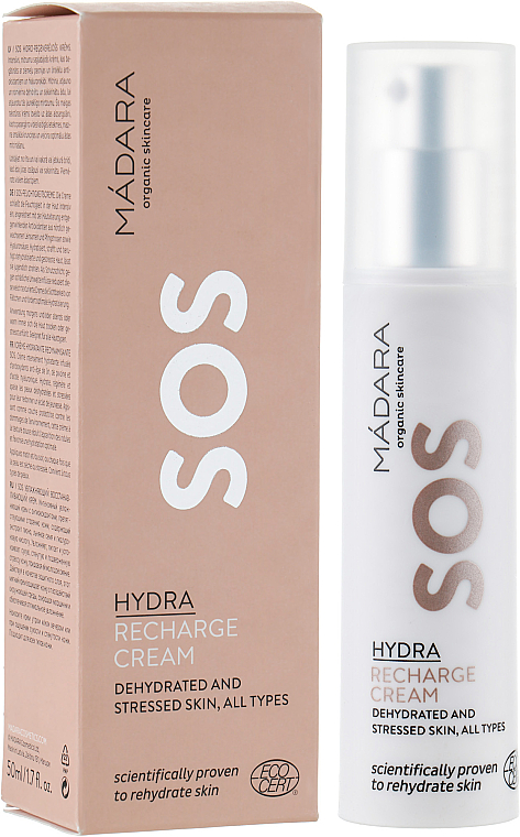 Regenerierende und feuchtigkeitsspendende Gesichtscreme - Madara Cosmetics SOS Hydra Recharge Cream — Bild N1