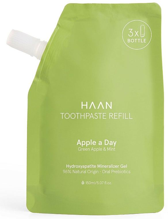Zahnpasta Grüner Apfel und Minze - HAAN Apple A Day Green Apple & Mint Refill (Refill) — Bild N1