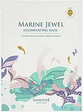 Düfte, Parfümerie und Kosmetik Regenerierende und glättende Tuchmaske für strahlende Gesichshaut - Shangpree Marine Jewel Illuminating Mask
