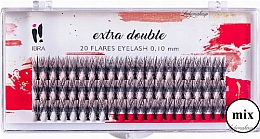 Düfte, Parfümerie und Kosmetik Wimpernbüschel Mix - Ibra Extra Double 20 Flares Eyelash Mix
