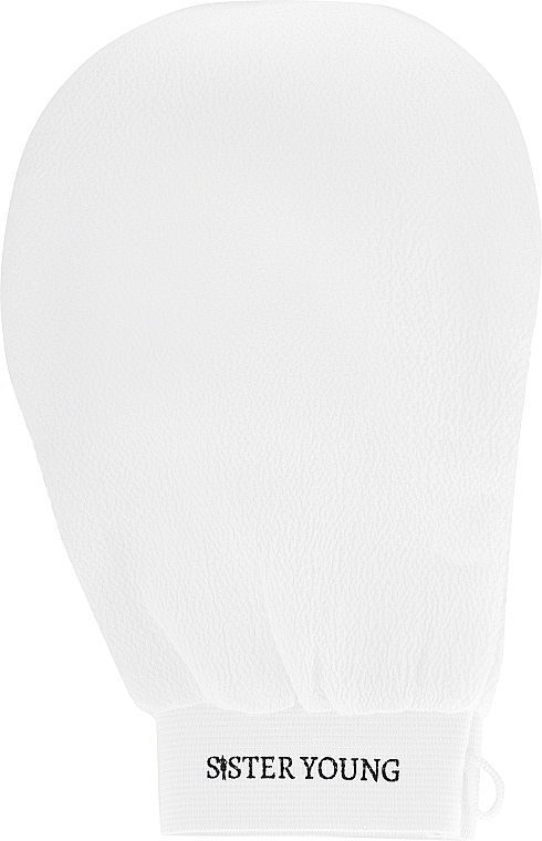 GESCHENK! Peeling-Körperhandschuh weiß - Sister Young Exfoliating Glove White  — Bild N1