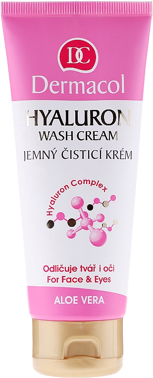Reinigende und beruhigende Creme für Gesicht und Augen mit Hyaluronsäure - Dermacol Hyaluron Wash Cream