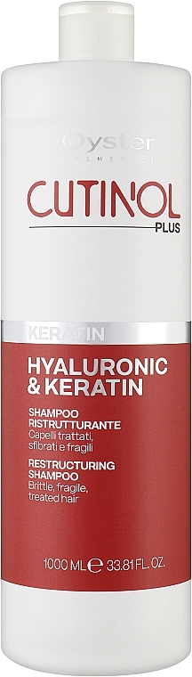 Shampoo für sprödes und kraftloses Haar - Oyster Cutinol Plus Keratin Restructuring Shampoo — Bild N2