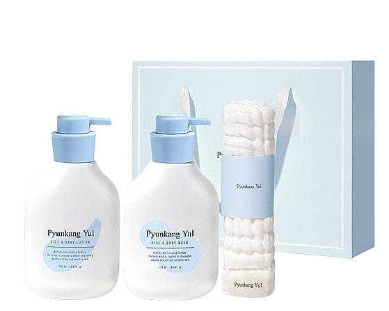 Pflegeset für Männer - Pyunkang Yul Kids & Baby (b/lot/590ml + h/wash/590ml + towel/1pc) — Bild N1