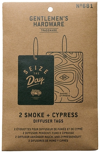 Auto-Lufterfrischer Rauch und Zypresse - Gentlemen's Hardware Car Diffuser Smoke & Cypress — Bild N1
