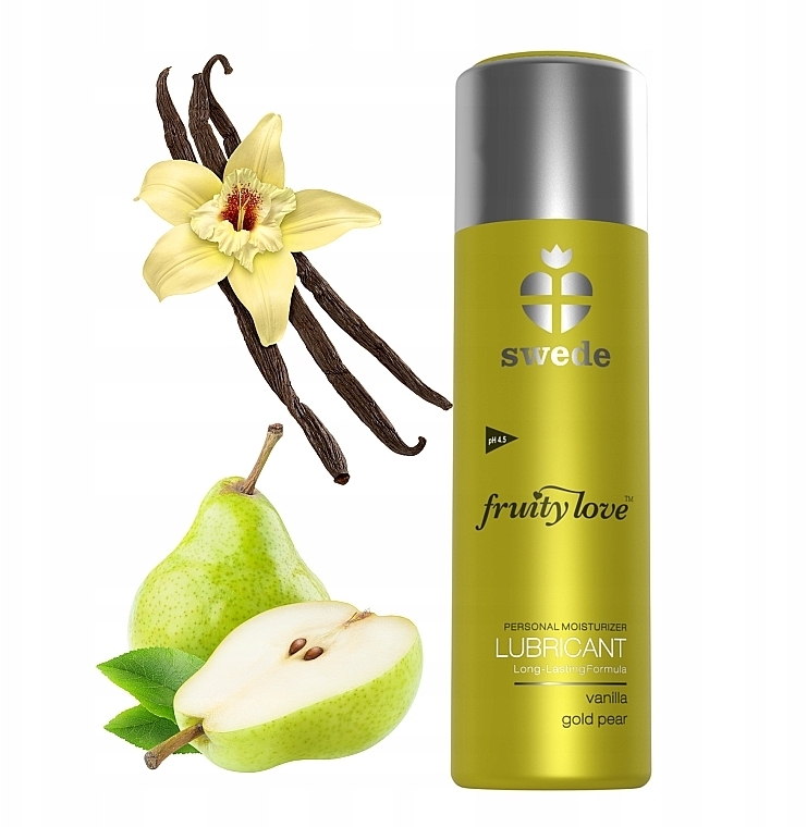 Gleitmittel Vanille und Birne - Swede Fruity Love Lubricant Vanilla Gold Pear — Bild N2