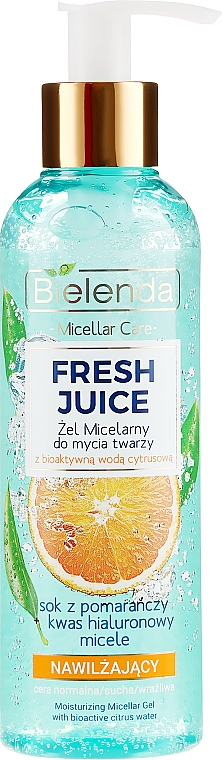 Mizellen-Gesichtswaschgel mit Orange - Bielenda Fresh Juice Micellar Gel Orange — Bild N1