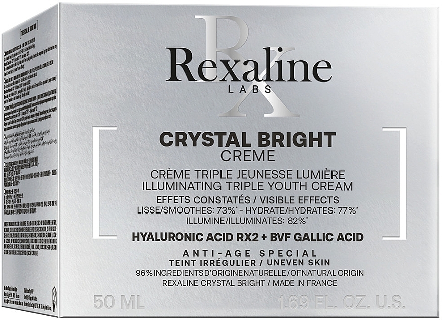 Ultra-feuchtigkeitsspendende Gesichtscreme - Rexaline Crystal Bright Cream — Bild N2