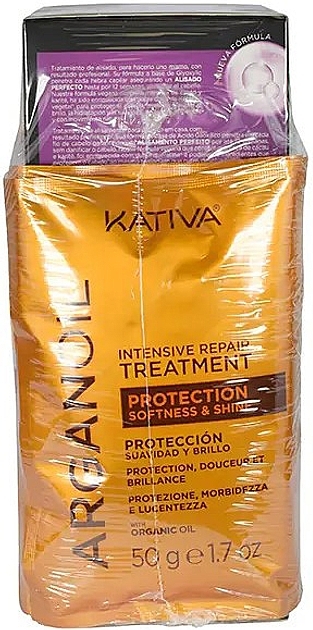 Pflegeset für Männer - Kativa Keratin Xpress Brazilian Hair (shm/50ml+cond/30ml+mask/150ml+treathment/50ml*2) — Bild N3