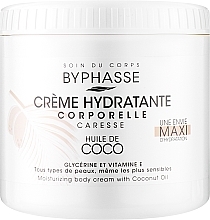Feuchtigkeitscreme mit Kokosnussöl - Byphasse Body Moisturizer Cream With Coconut Oil — Bild N1