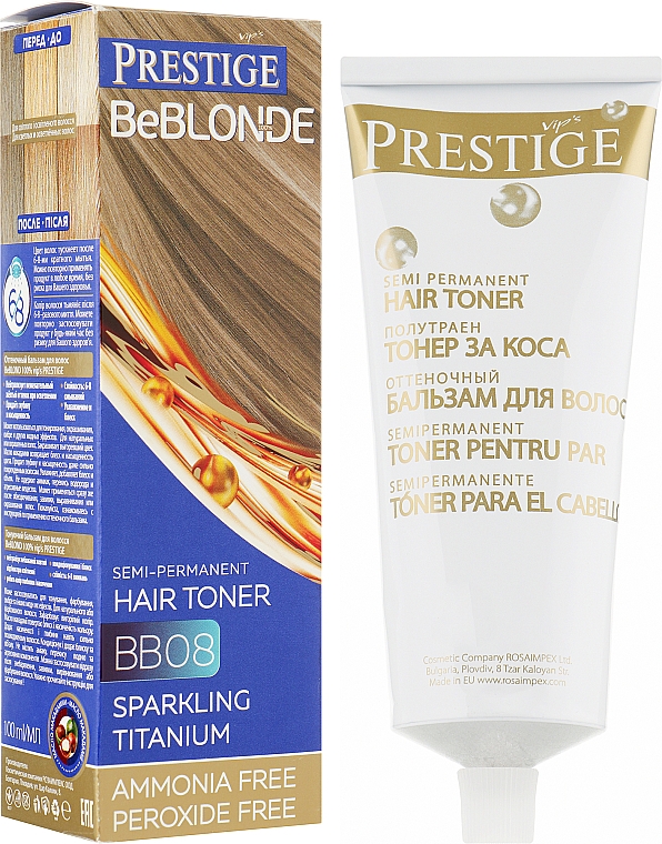 Getönter Haarbalsam - Vip's Prestige BeBlond Semi-Permanent Hair Toner — Bild N1