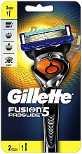 Düfte, Parfümerie und Kosmetik Rasierer mit 2 Ersatzklingen - Gillette Fusion 5 ProGlide Flexball