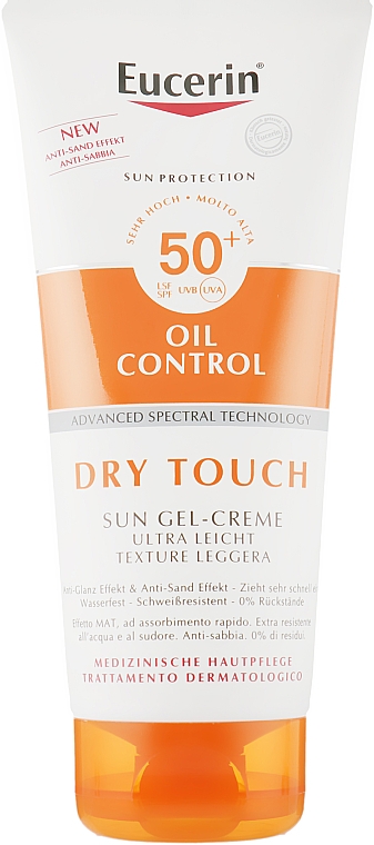 Sonnenschutz für den Körper mit ultraleichter Textur LSF 50+ - Eucerin Oil Control Dry Touch Sun Gel-Cream SPF50+ — Bild N1