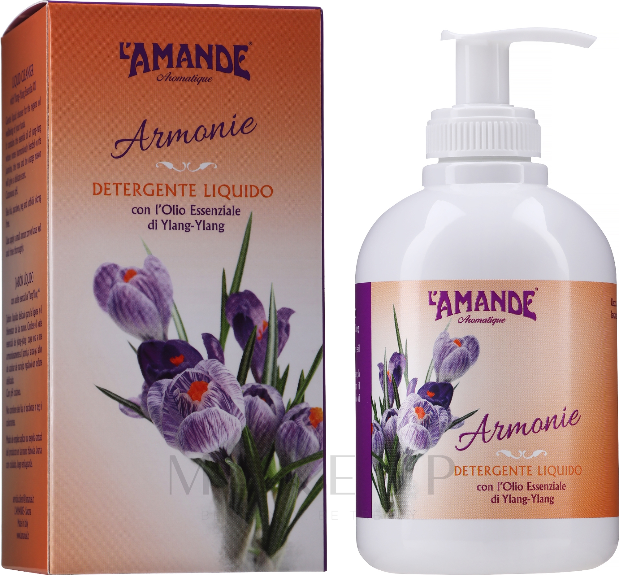 L'Amande Armonie Liquid Cleanser - Flüssige Handseife mit ätherischem Ylang-Ylang-Öl  — Bild 300 ml