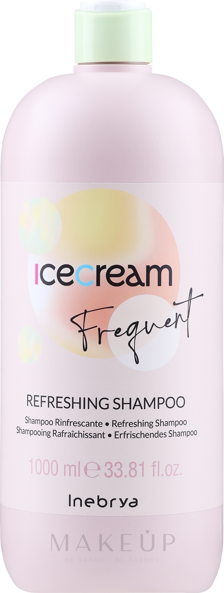 Erfrischendes Shampoo mit Pfefferminze - Inebrya Frequent Ice Cream Refreshing Shampoo — Bild 1000 ml