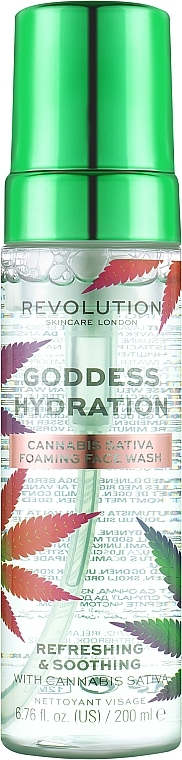 Waschschaum - Revolution Skincare Good Vibes Goddess Hydration Cannabis Sativa Foaming Face Wash — Bild N1