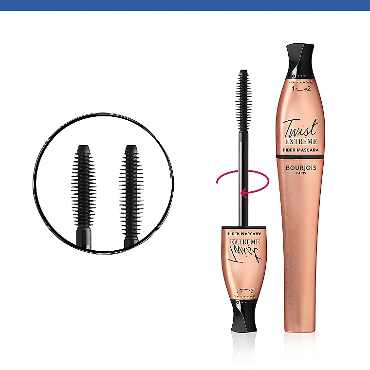 Mascara mehr Wimpernvolumen - Bourjois Fiber Mascara Twist Up Extreme Volume — Bild N6