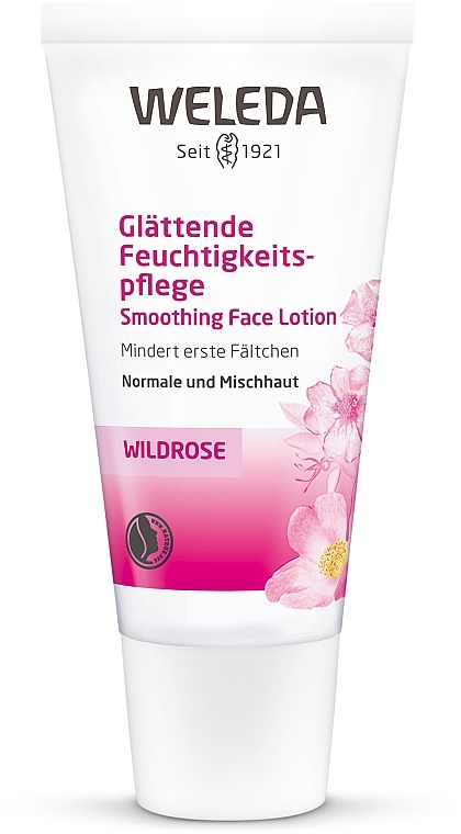 Glättende Gesichtscreme mit Wildrosenöl - Weleda Wildrosen Glattende Feuchtigkeitspflege — Bild N1