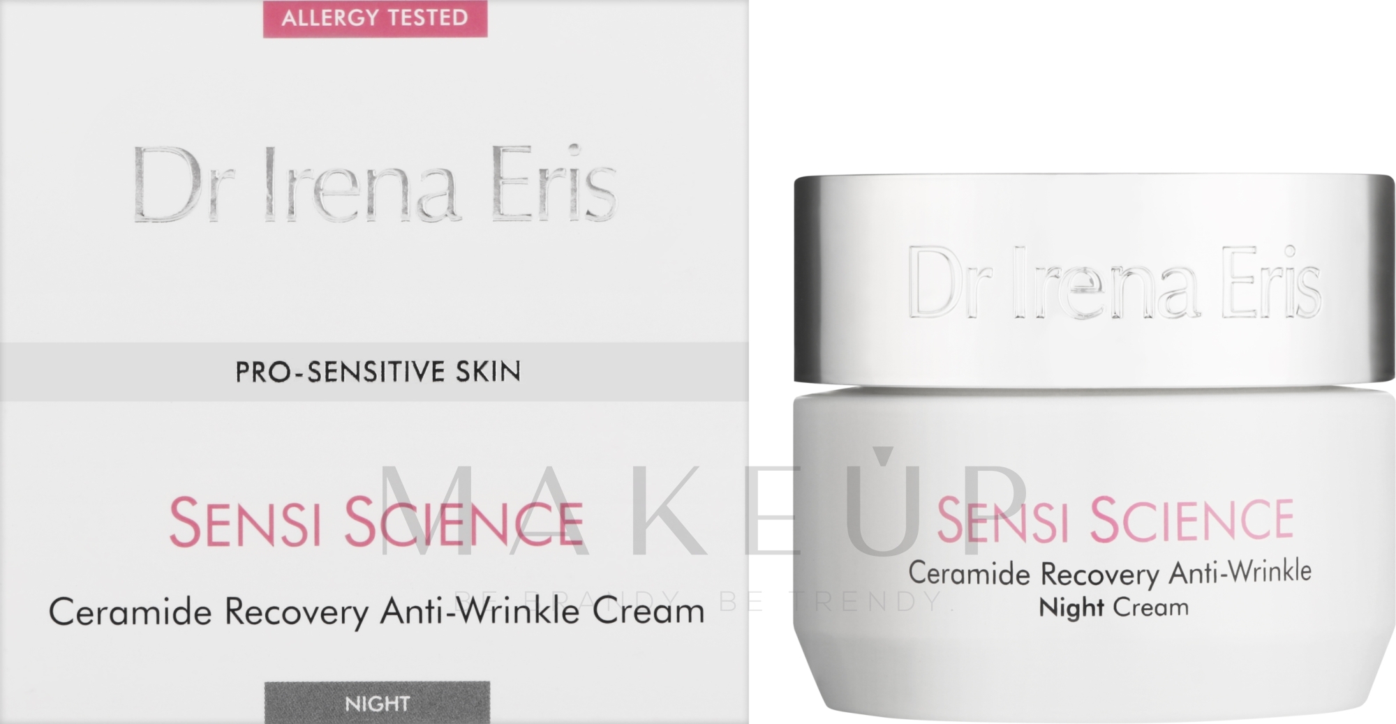 Anti-Falten-Nachtcreme mit Ceramiden - Dr Irena Eris Sensi Science Ceramide Recovery Anti-Wrinkle Night Cream — Bild 50 ml