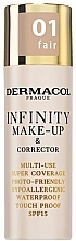 Foundation und Concealer 2in1 - Dermacol Infinity Make-up & Corrector  — Bild N1