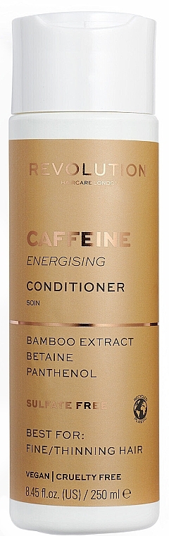 Conditioner für dünnes Haar mit Koffein, Bambusextrakt, Panthenol und Betain - Makeup Revolution Caffeine Energising Conditioner — Bild N1