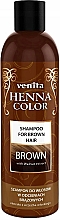 Düfte, Parfümerie und Kosmetik Pflegeshampoo für dunkles Haar mit Walnussextrakt - Venita Henna Color Brown Shampoo