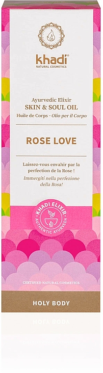 Körperöl Rose - Khadi Ayurvedic Elixir Skin & Soul Oil Rose Love — Bild N3