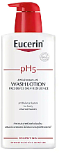 Milde Reinigungslotion für empfindliche, trockene und strapazierte Körperhaut - Eucerin Ph5 Wash Lotion — Bild N1
