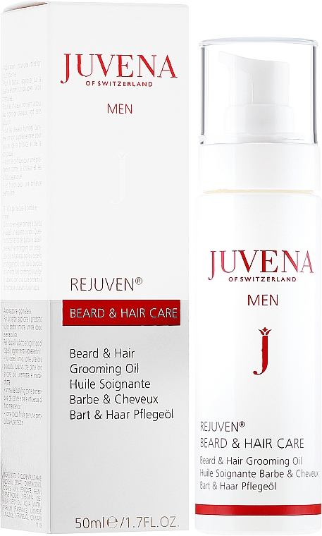 Pflegendes Bart- und Haaröl - Juvena Rejuven Men Beard & Hair Grooming Oil — Bild N1