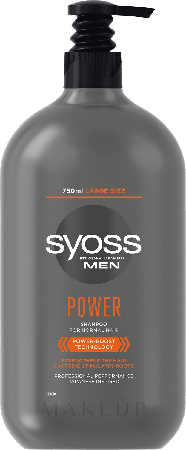 Stärkendes Shampoo für normales Haar - Syoss Men Power Shampoo — Bild 750 ml