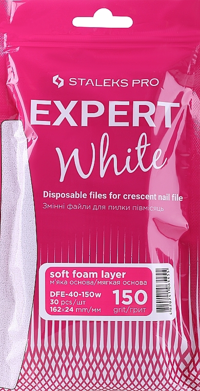 Ersatzfeilenblätter weiß 150 Körnung 30 St. - Staleks Pro Expert 40 White (30 St.) — Bild N1