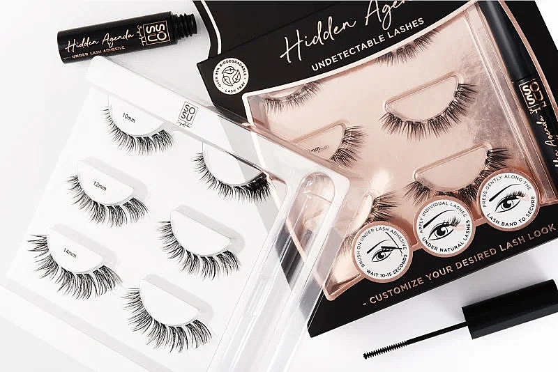 Wimpernset 10-14 mm mit Kleber - Sosu by SJ Hidden Agenda Undectectable Lashes — Bild N1