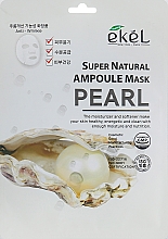 Düfte, Parfümerie und Kosmetik Feuchtigkeitsspendende Tuchmaske für das Gesicht mit Perlenextrakt - Ekel Super Natural Ampoule Mask Pearl