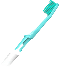 Zahnbürste mit austauschbarem Kopf mittel türkis - TIO Toothbrush Medium — Bild N3