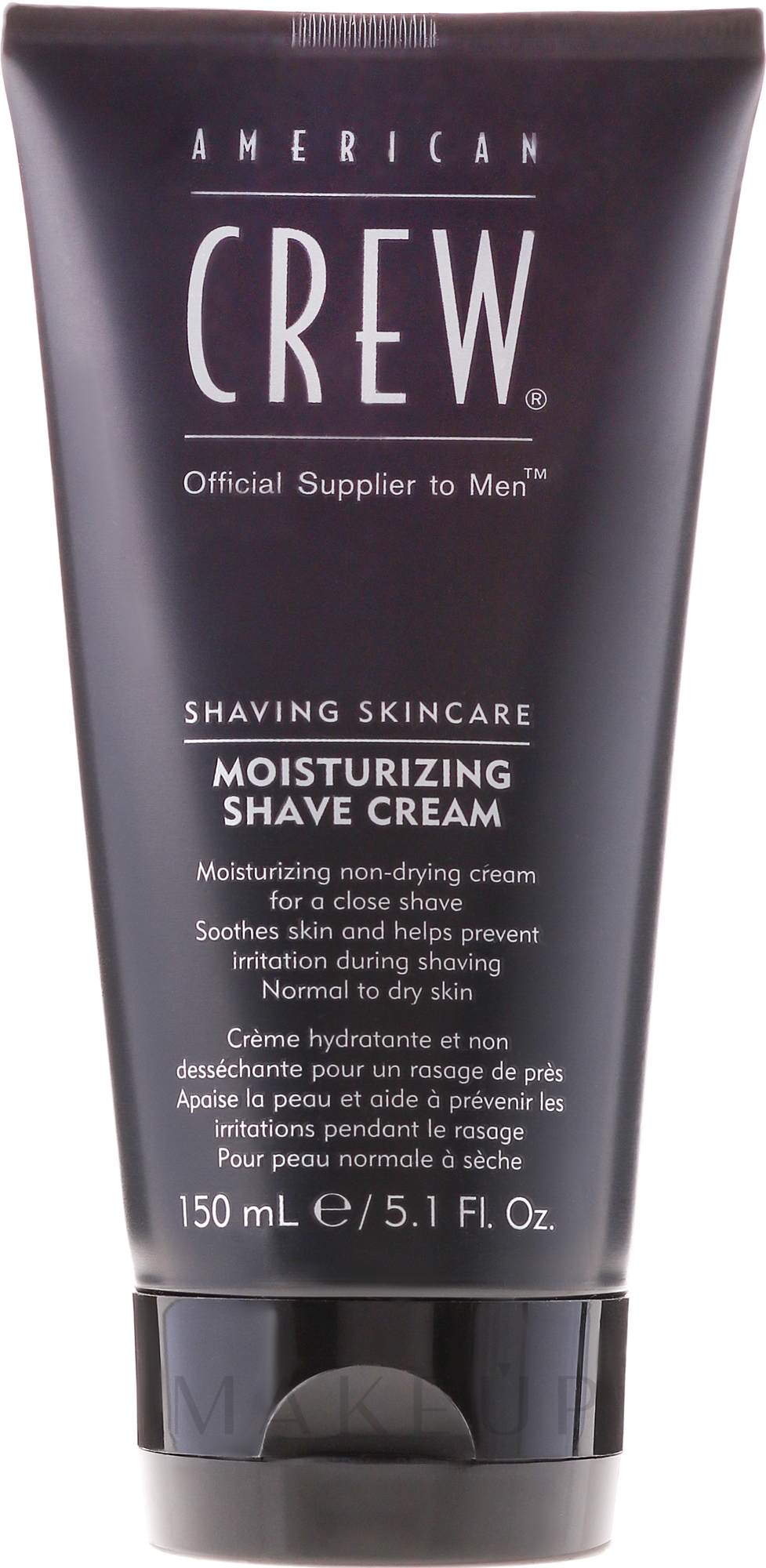 Feuchtigkeitsspendende Rasiercreme für normales bis trockenes Haut - American Crew Shaving Skincare Moisturing Shave Cream — Bild 150 ml
