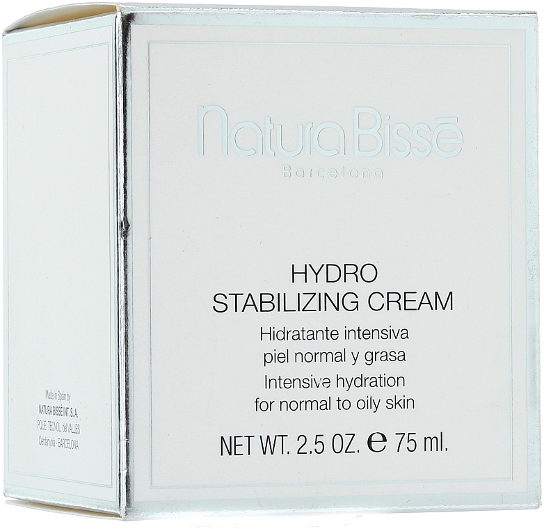 Balancierende und feuchtigkeitsspendende Gesichtscreme mit Aminosäuren LSF 10 - Natura Bisse Hydro-Stabilizing Cream SPF 10