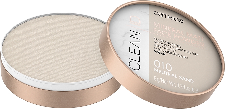 Mineralisches mattes Gesichtspuder - Catrice Clean ID Mineral Matt Face Powder — Bild N2