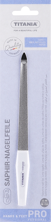 Saphir-Nagelfeile Größe 7 - Titania Soligen Saphire Nail File