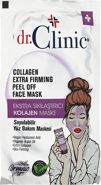 Intensive Peelingmaske für das Gesicht - Dr. Clinic Collagen Extra Firming Peel Off Face Mask — Bild N1
