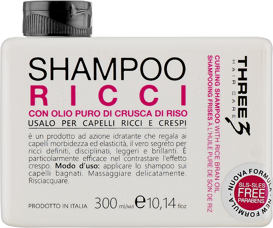 Shampoo für lockiges Haar - Faipa Roma Three Hair Care Ricci Shampoo — Bild N1