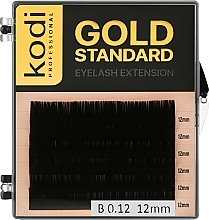 Düfte, Parfümerie und Kosmetik Künstliche Wimpern Gold Standart B 0.12 (6 Reihen: 12 mm) - Kodi Professional