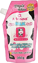 Aufhellendes Salzpeeling für den Körper mit Milchproteinen - A Bonne Spa Milk Salt Moisturizing Whitening Smooth & Baby Skin — Bild N3