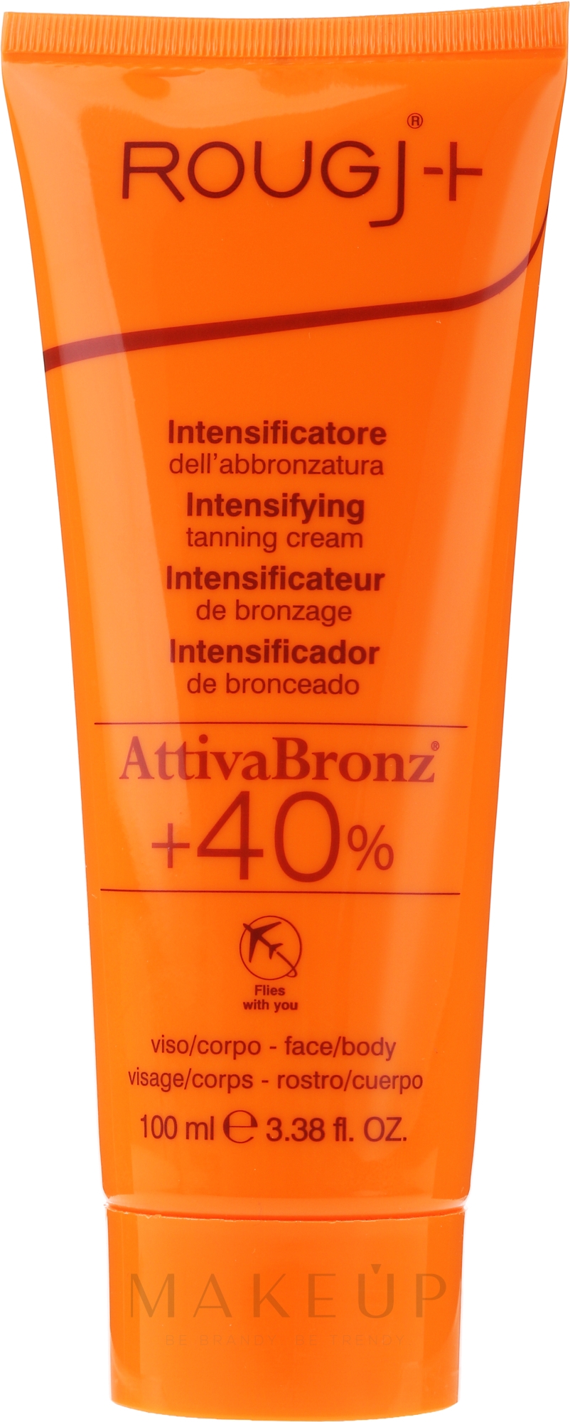 Bräunungsbeschleuniger-Creme für Körper und Gesicht - Rougj+ Intensifying Tanning Cream — Bild 100 ml