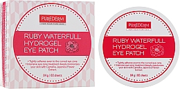 Düfte, Parfümerie und Kosmetik Hydrogel-Augenpatches mit Granatapfelextrakt - Purederm Ruby Waterfull Hydrogel Eye Patch